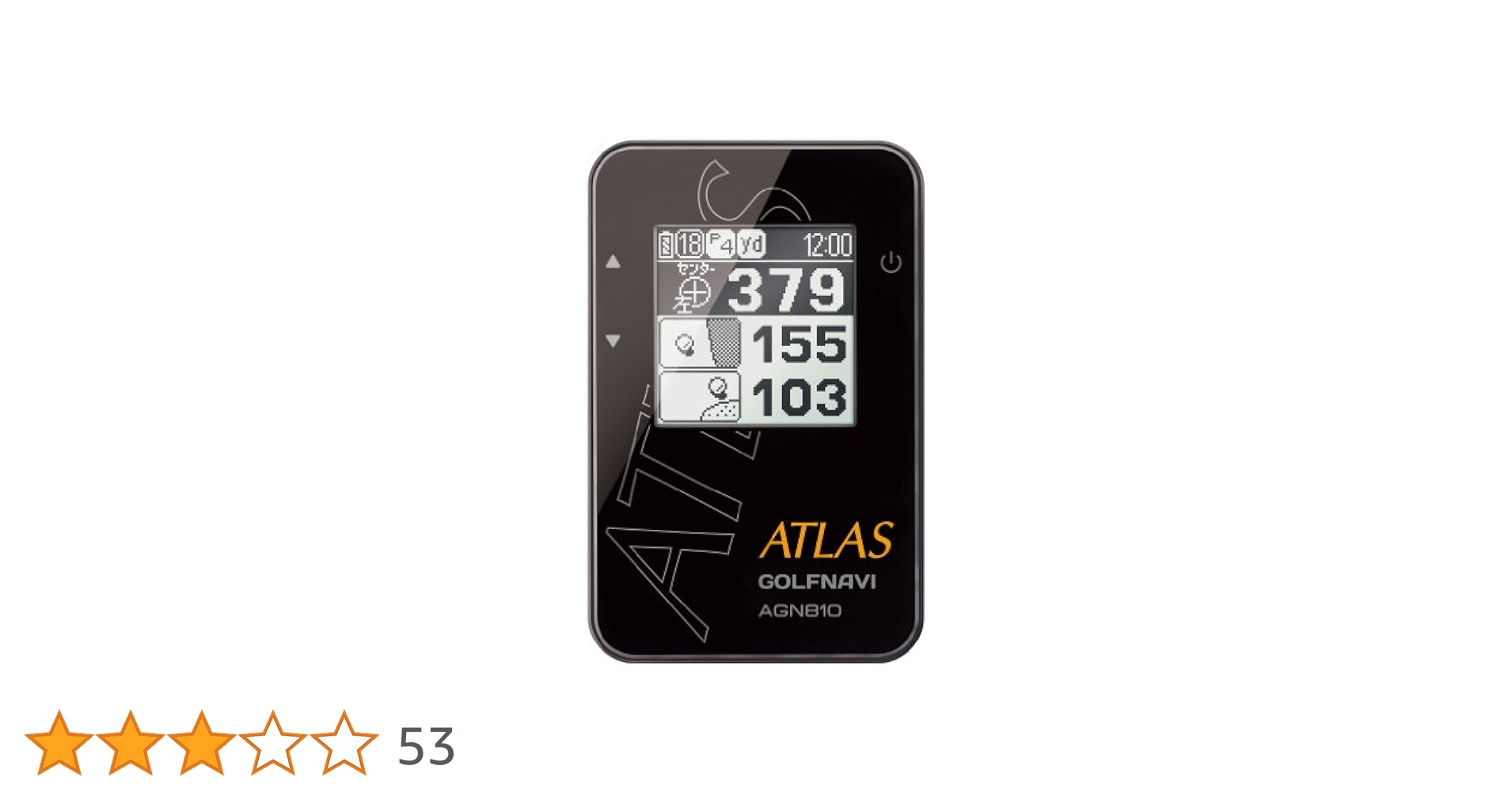 ユピテル YUPITERU AGN810(K) ゴルフナビ ブラック ATLAS GOLFNAVI ゴルフナビ AGN810(K) - Yupiteru